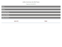 Tablet Screenshot of littlecommonsurgery.org.uk